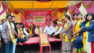 chandrapur obc hunger strike, obc leader on hunger strike in chimur