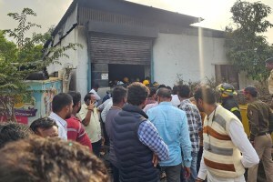 fire break out at cake candle company, 6 dead in talwade area, talwade fire 6 dead
