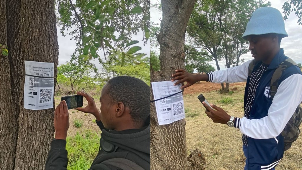talking tree nust smartphone app, zimbabwe trees gives information