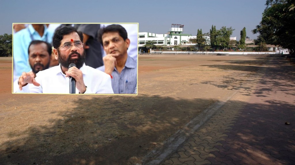 dombivli cm eknath shinde, stadium construction in dombivli