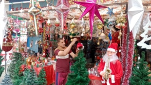 Christ brothers crowding the market buy materials christmas thane