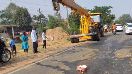 Panipuri seller died on the spot due to crane collision