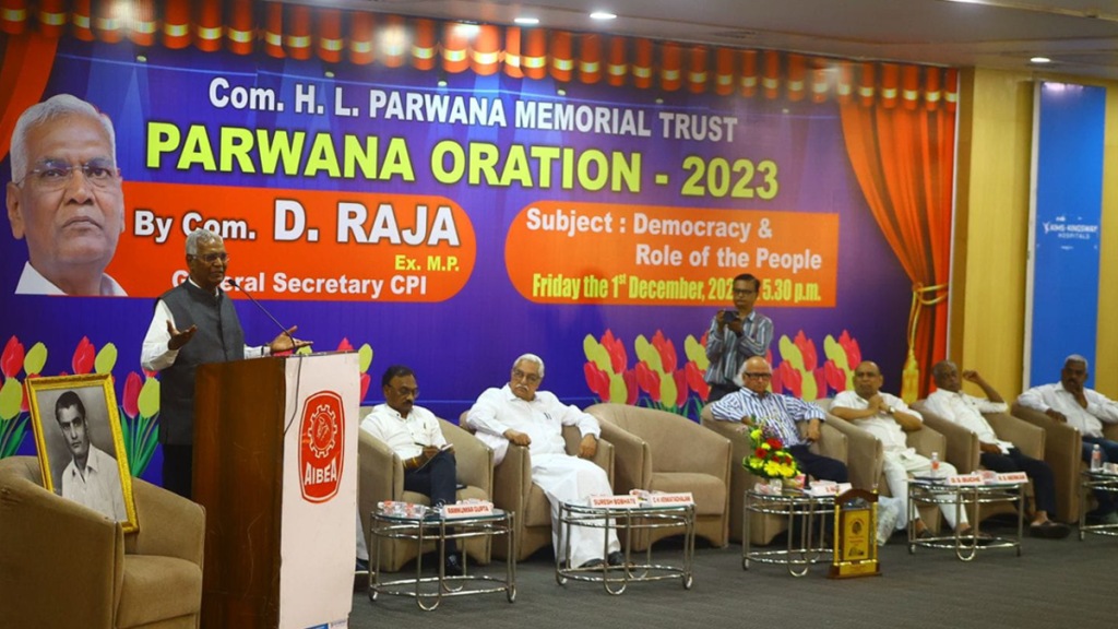Dr. Babasaheb Ambedkar pressured India Hindu nation former MP D. Raja