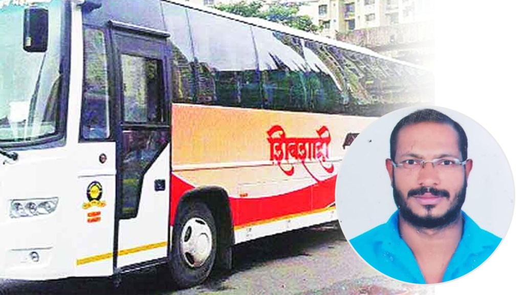 youth died found under the wheel Shivshahi bus Sinnar nashik