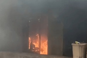 materials destroyed fire broke out house Torna Nagar CIDCO nashik