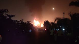 Heavy fire at Chemspack Company in Taloja