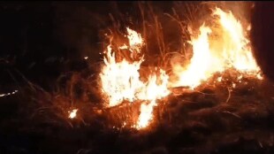 Friday night, unidentified people fire mountains Kadape-Vasheni uran