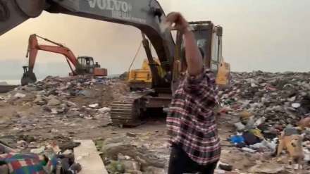 dumping of garbage at bhiwandi bay shore