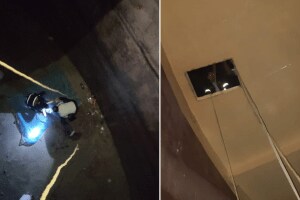 girl 40-feet deep water tank front Dorabji Mall NIBM Road safely rescued Firefighters pune