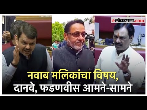 Devendra Fadnavis answering on opposition leader ambadas danve questions regarding Allegations against Nawab Malik
