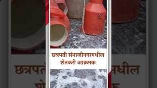 In Chhatrapati Sambhajinagar farmers protested by pouring milk on the road for milk price hike