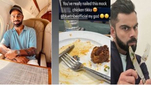 Virat Kohli is eating Mock Chicken Tikka this dish is vegetarian even though it is chicken