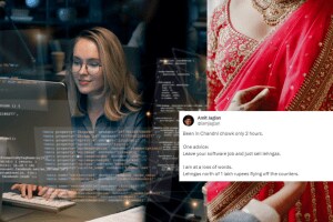 Leave job sell lehengas at Chandni Chowk Man Suggestion Internet Divided