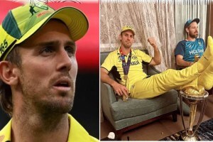 I would do it again Mitchell Marsh gave an absurd reply after stepping on the World Cup trophy