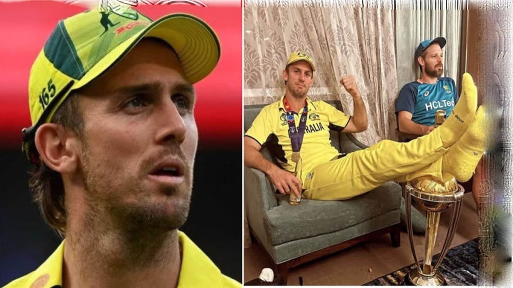I would do it again Mitchell Marsh gave an absurd reply after stepping on the World Cup trophy