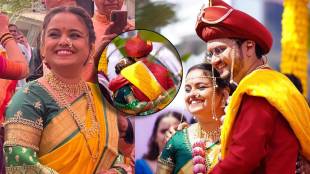 mugdha vaishampayan and prathamesh laghate wedding look