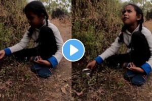 6 years old child told the reason why she is collecting soil at starting point of fort emotional video goes viral