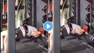 Shocking video A barbell weighing 100 kg fell on mans neck