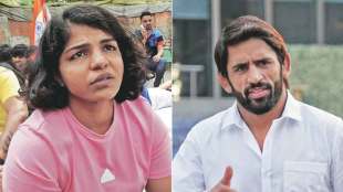 bajrang punia sakshi malik meet sports minister anurag thakur requesting him to stop sanjay singh from contesting wfi polls