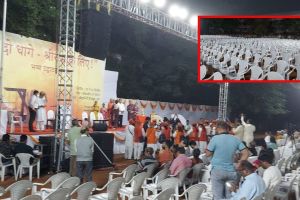 Smriti Irani left the program halfway through after Seeing the empty chairs