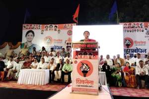 Sushma andhare slams Shinde group MLA Suhas Kande in manmad