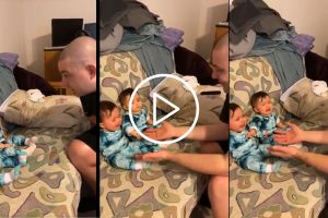 twins didn't recognize their father funny video