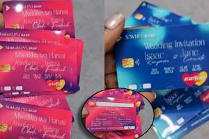 unique wedding card ideas Wedding invitation card idea atm card themed wedding card amazes internet