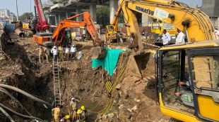 repair work of the water channel in Andheri is still going on
