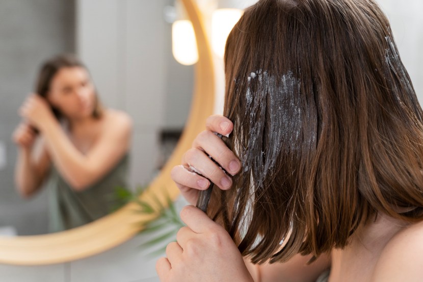 hair care tips easy diy homemade hair mask ayurvedic hair mask coconut oil amla bhringraj powder rice water effective for premature greying hair white hair