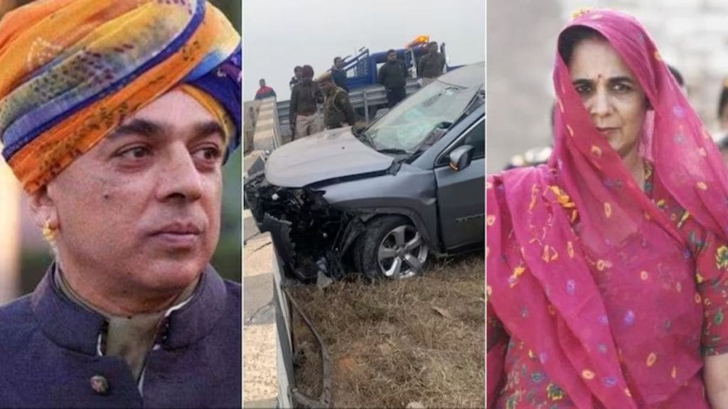Congress leader manvendra singh accident chitra singh dead