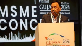 Narayan rane at Vibrant Gujarat Summit
