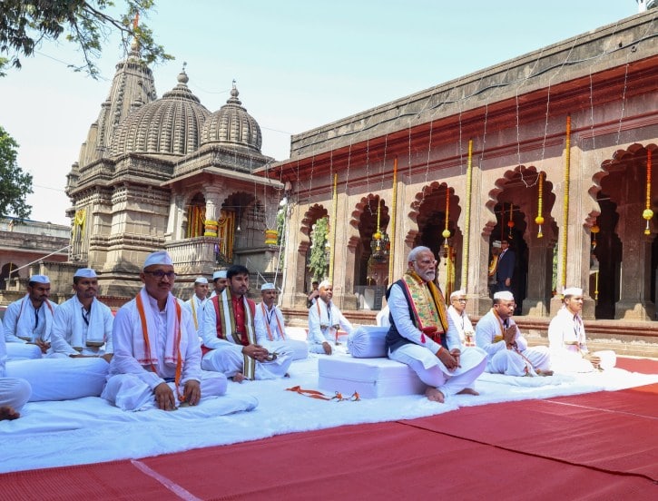 या किर्तनामुळे अत्यंत सुंदर अनुभव मिळाल्याचं मोदी म्हणाले. (फोटो - नरेंद्र मोदी/X)