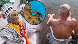 Shri Ram Name Tattooed On Whole Body Parts In This Community of India How Protest In Indian Village Became Tradition Check Photos