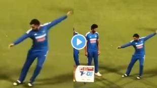 Video of Virat Kohli making a superman like entry