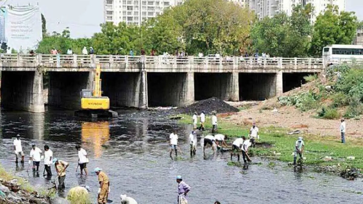 nagpur Pora river pollution free river river pollution abatement project Tender process