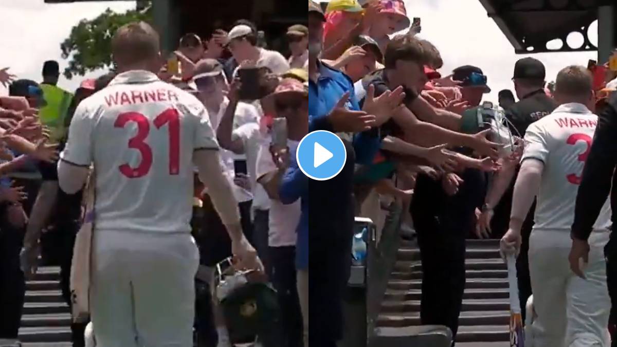 AUS vs PAK : शेवटच्या कसोटीनंतर डेव्हिड वॉर्नरने जिंकली मनं, एका लहान मुलाला दिले खास ‘गिफ्ट’, पाहा VIDEO