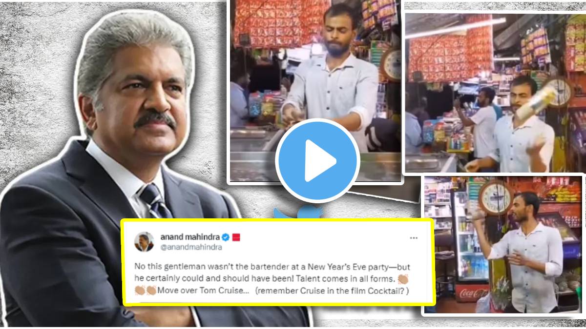 Anand Mahindra impressed by street vendors bartending skills calls him Tom Cruise