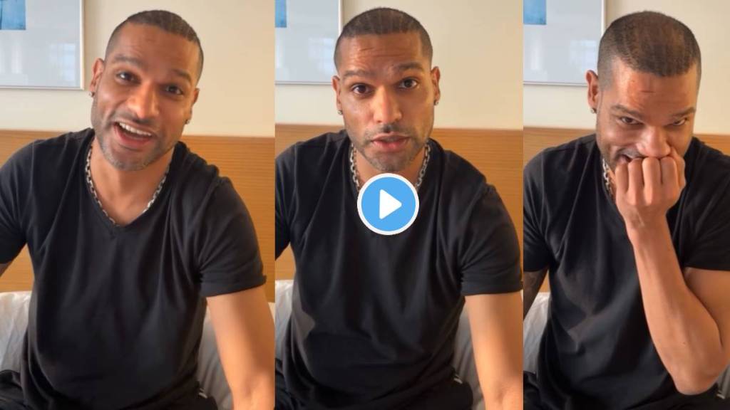 Shikhar Dhawan Video Viral on Social Media