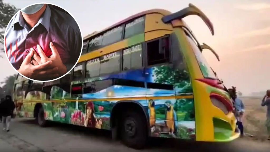 Odisha bus driver heart attack