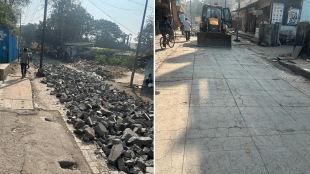 residents expressed displeasure municipality started constructing a new road between Parlikar Vakhar and Mhaskar Hospital Kalyan West