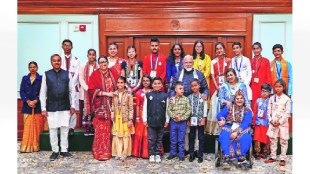 Prime Minister Narendra modi  chat with children who won Pradhan Mantri National Children Award