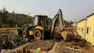 foundations destroyed in Titwala