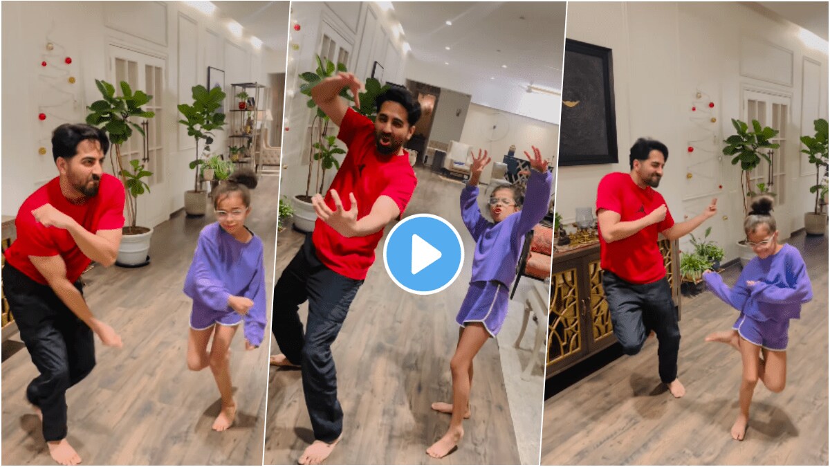 ayushmann khurrana dance with daughter