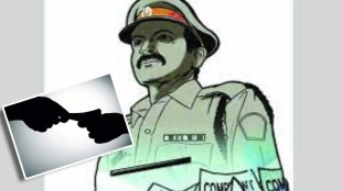 thane police officer, demand bribe of rupees 2 lakh,