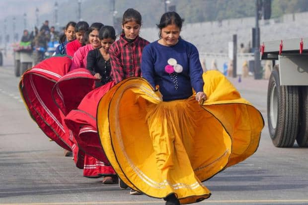  75th Republic Day parade rehearsals begin, all-women Delhi Police contingent to participate for first time (Image: PTI)