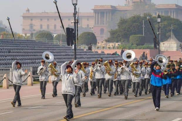  75th Republic Day parade rehearsals begin, all-women Delhi Police contingent to participate for first time (Image: PTI)