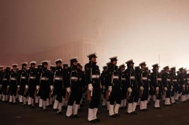  75th Republic Day parade rehearsals begin, all-women Delhi Police contingent to participate for first time (Image: PTI)