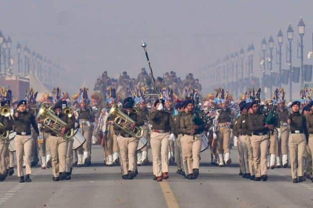  75th Republic Day parade rehearsals begin, all-women Delhi Police contingent to participate for first time (Image: PTI)