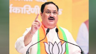 Party President JP Nadda in a meeting with senior leaders at the BJP headquarters to discuss preparations for the Lok Sabha elections