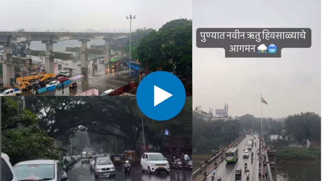 In Pune rained in winter the pune people named the new season As Hivsala see netizens Funny Reaction Viral Video